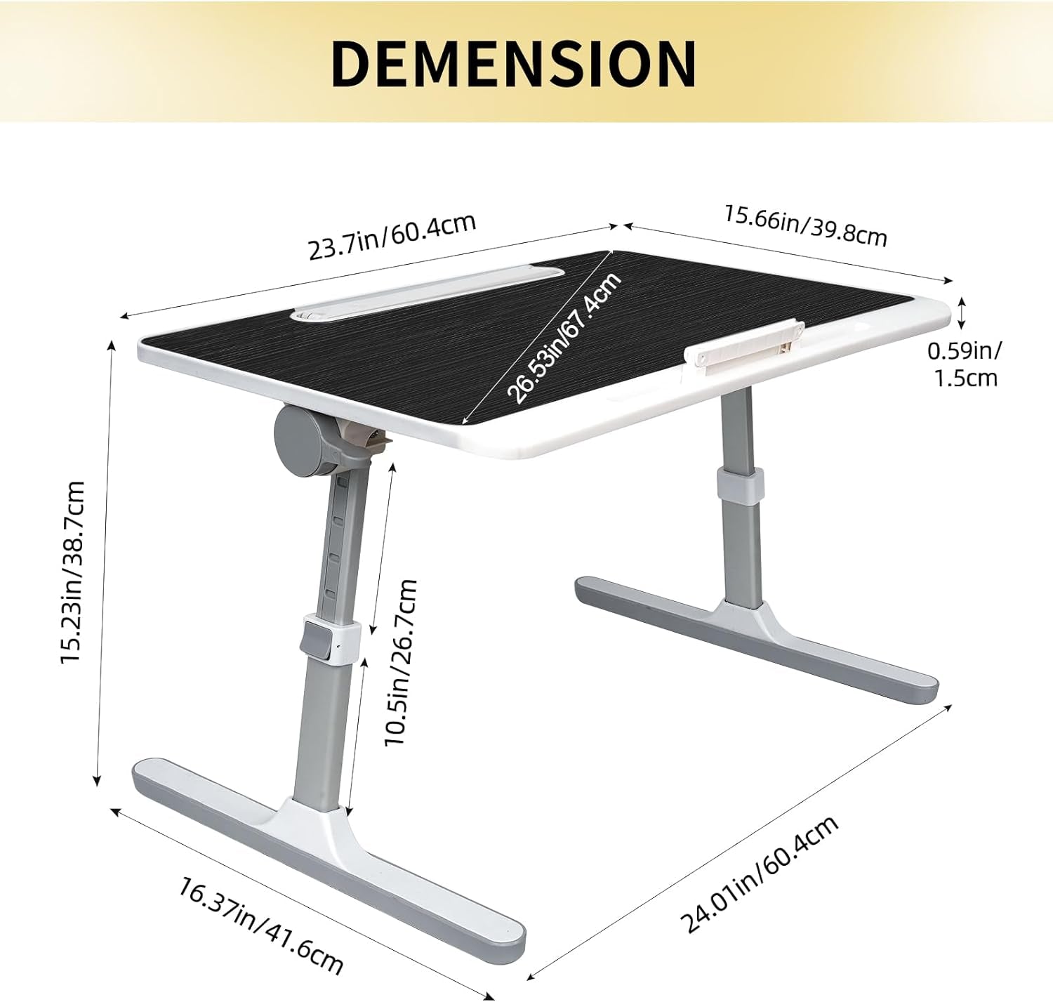 Portable Adjustable Notebook Folding Table