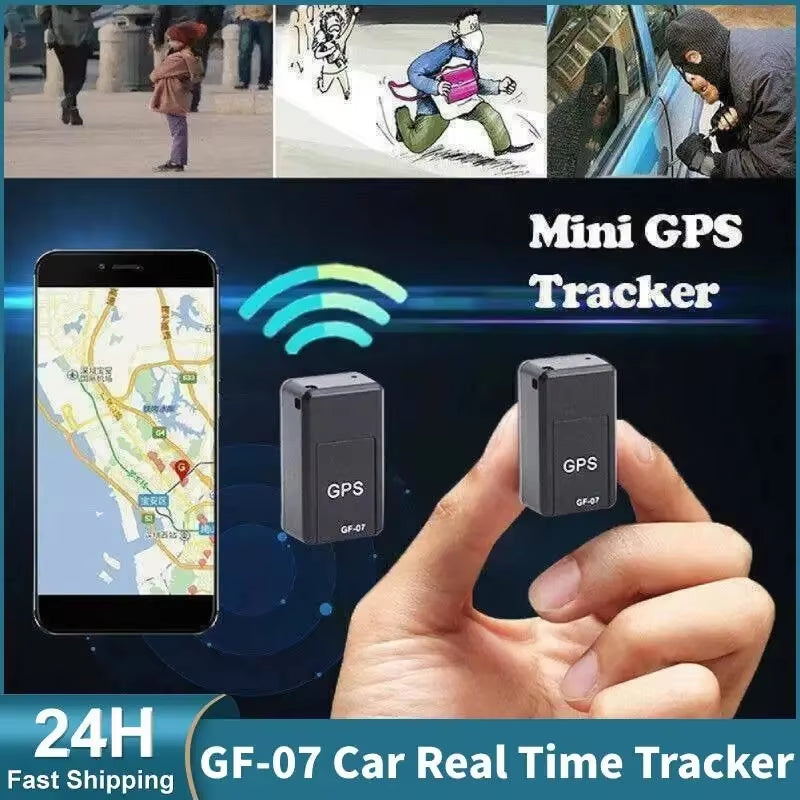 GPS Locator GF-07 Precise and Convenient Compact Locator for Car Vehicles, Easy to Install, Remote Precise Positioning, Mobile P