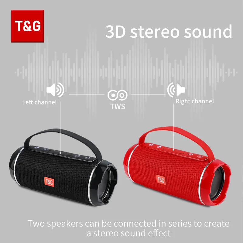 TG116C Bluetooth Speakers Wireless Powerful Portable Speakers Box Outdoor Speaker Subwoofer Music Center Boom Box with Radio